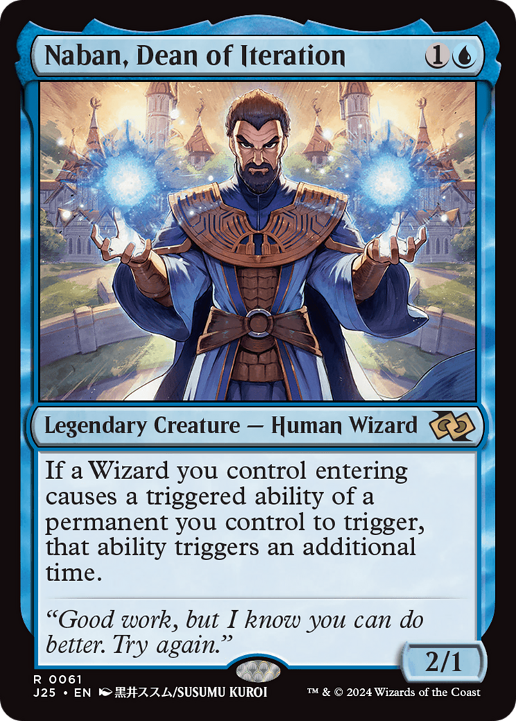 Naban, Dean of Iteration (Anime) [Foundations Jumpstart] | Grognard Games