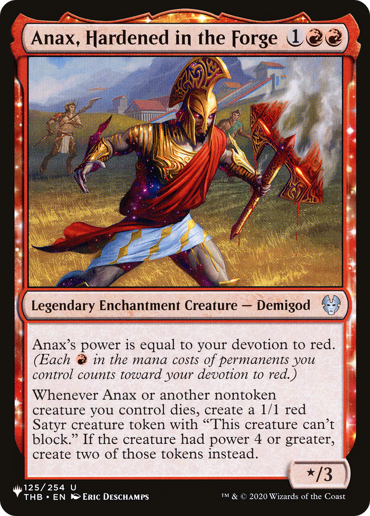 Anax, Hardened in the Forge [The List] | Grognard Games