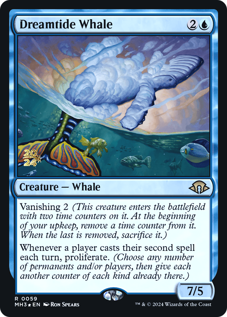 Dreamtide Whale [Modern Horizons 3 Prerelease Promos] | Grognard Games