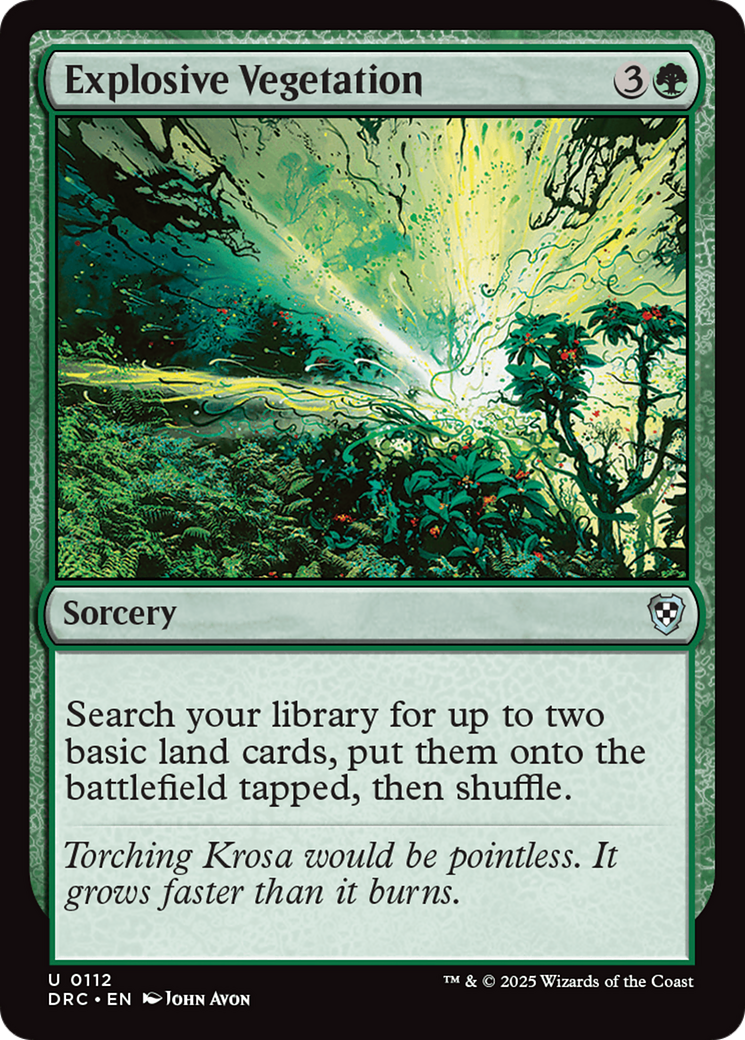 Explosive Vegetation [Aetherdrift Commander] | Grognard Games