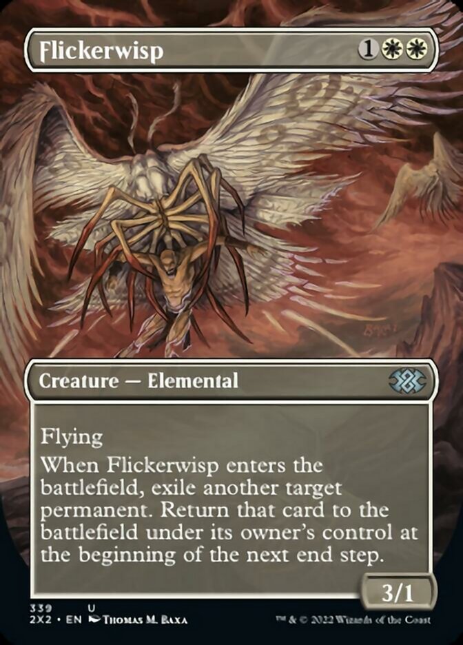 Flickerwisp (Borderless Alternate Art) [Double Masters 2022] | Grognard Games