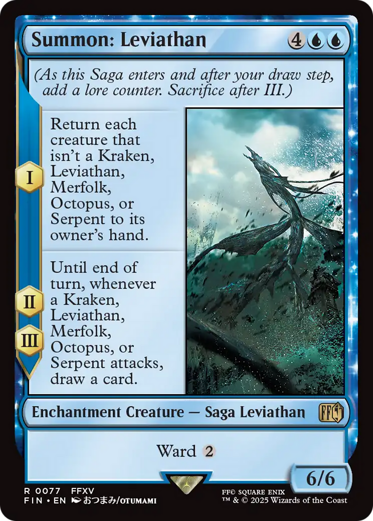 Summon: Leviathan (FIN-077) - FINAL FANTASY: (enchantment) Foil | Grognard Games