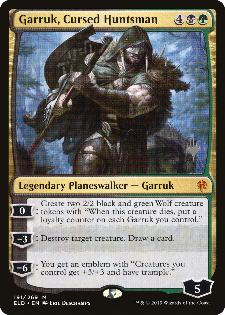 Garruk, Cursed Huntsman (Promo Pack) [Throne of Eldraine Promos] | Grognard Games