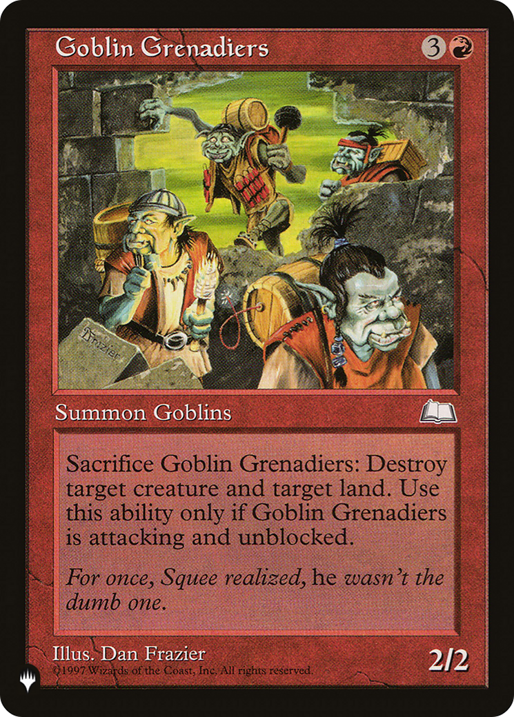 Goblin Grenadiers [The List] | Grognard Games