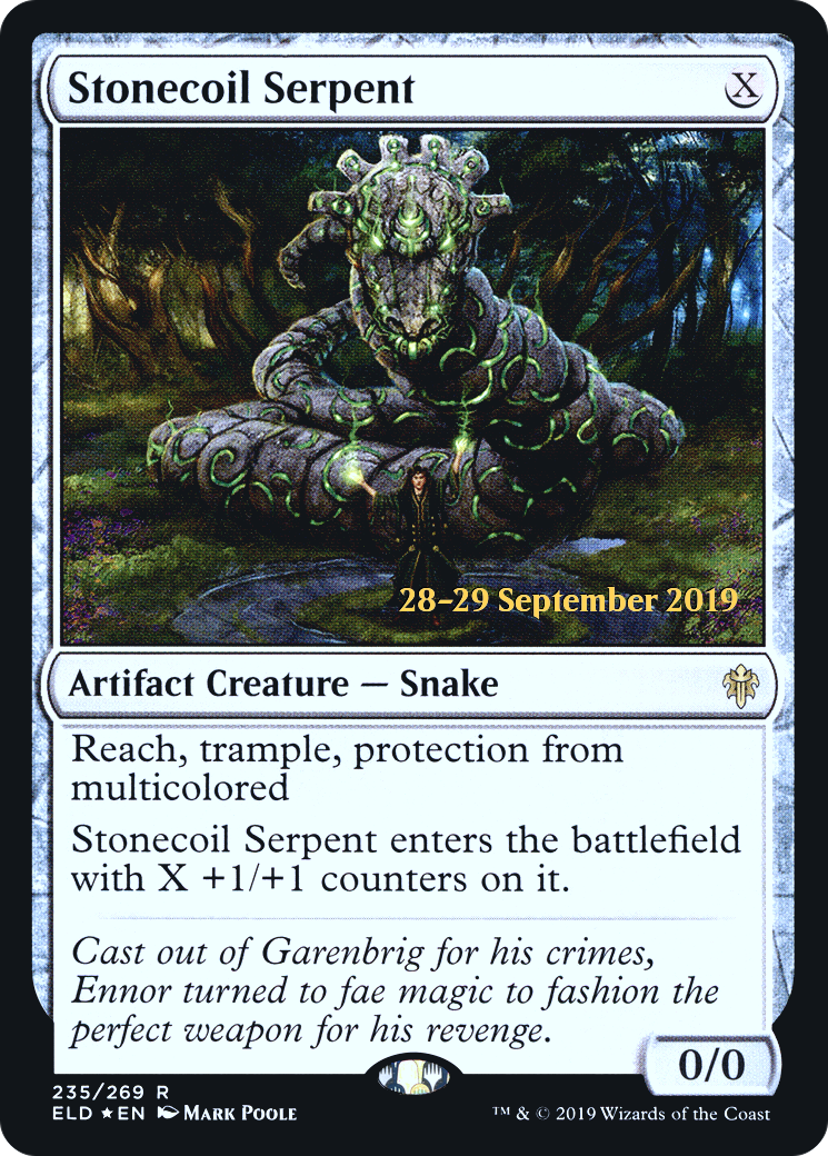 Stonecoil Serpent  [Throne of Eldraine Prerelease Promos] | Grognard Games