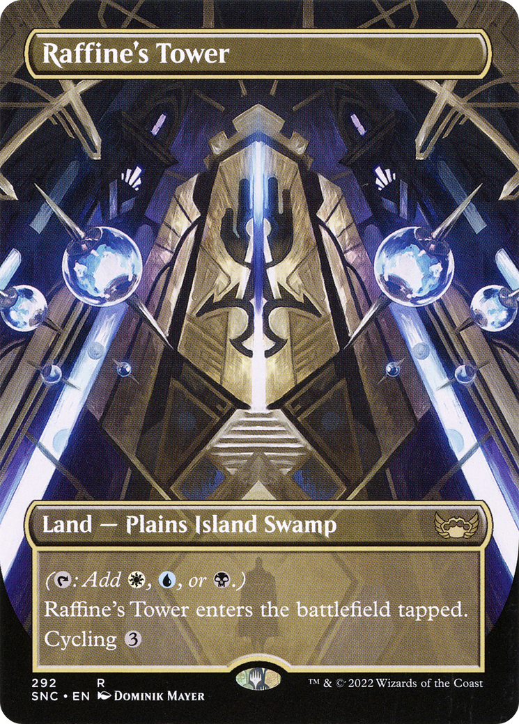 Raffine's Tower (Borderless Alternate Art) [Streets of New Capenna] | Grognard Games