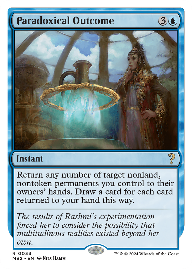 Paradoxical Outcome (White Border) [Mystery Booster 2] | Grognard Games