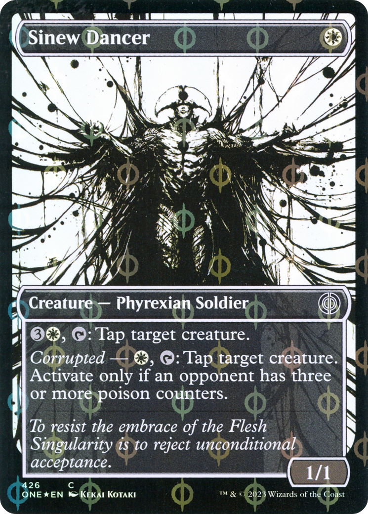 Sinew Dancer (Showcase Ichor Step-and-Compleat Foil) [Phyrexia: All Will Be One] | Grognard Games