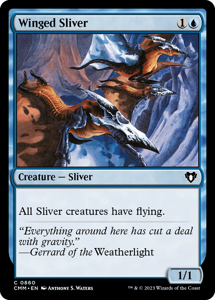 Winged Sliver [Commander Masters] | Grognard Games