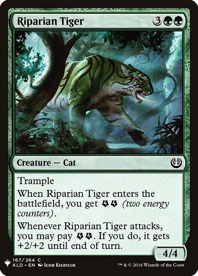 Riparian Tiger [Mystery Booster] | Grognard Games