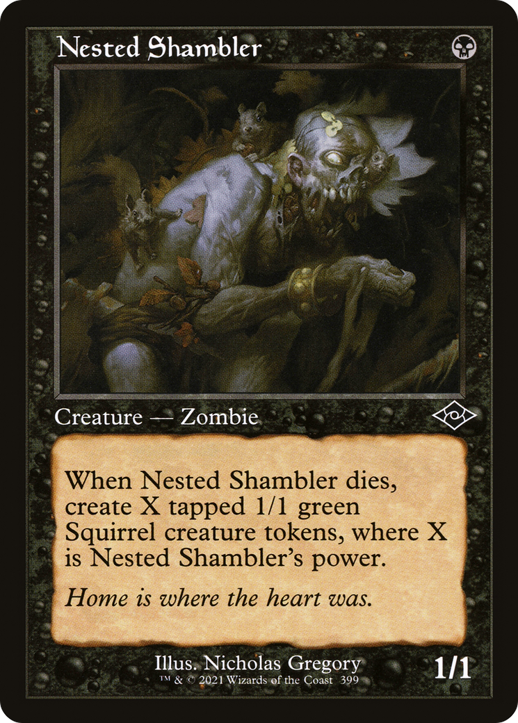Nested Shambler (MH2-399) - Modern Horizons 2 Etched Foil | Grognard Games