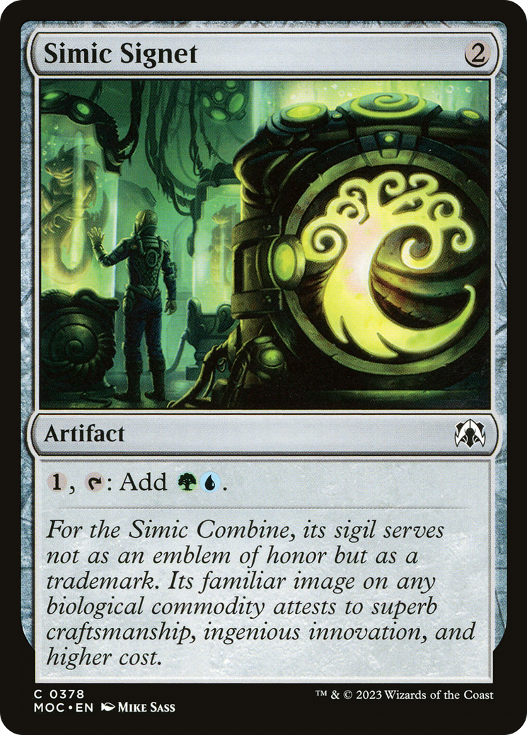 Simic Signet [March of the Machine Commander] | Grognard Games