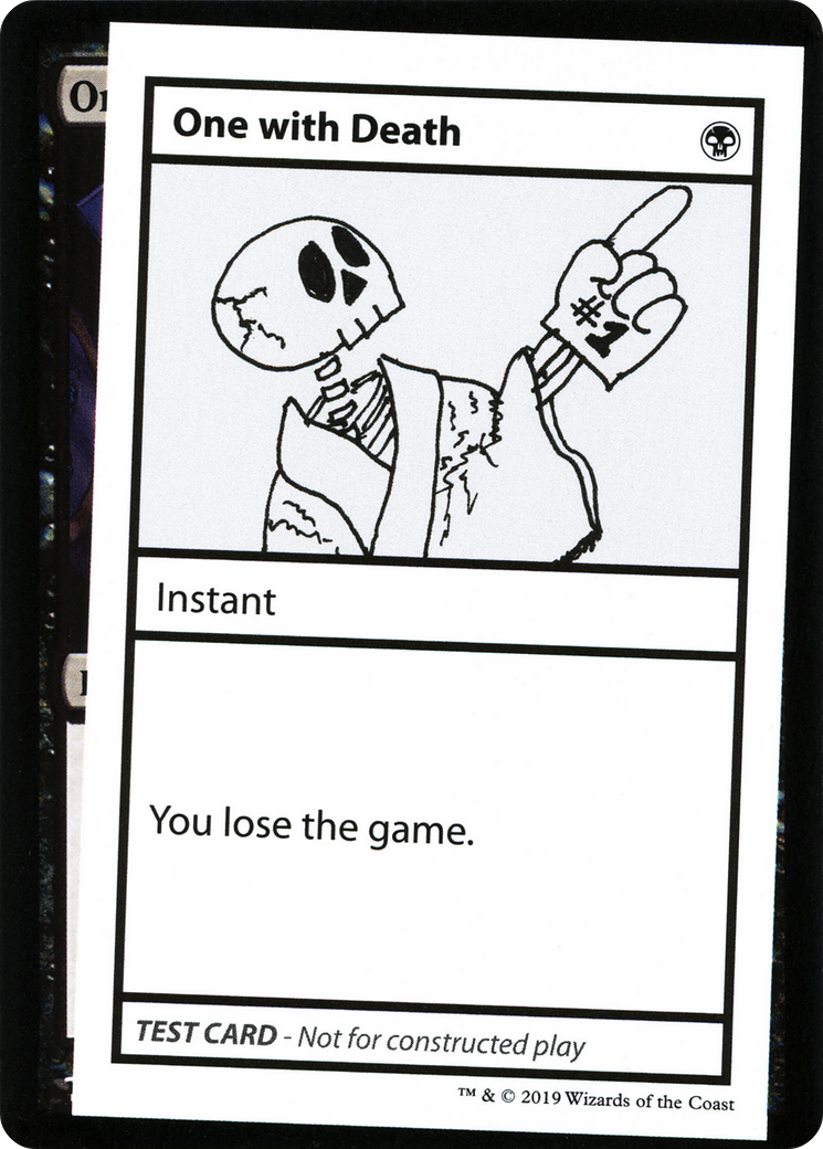 One with Death (2021 Edition) [Mystery Booster Playtest Cards] | Grognard Games