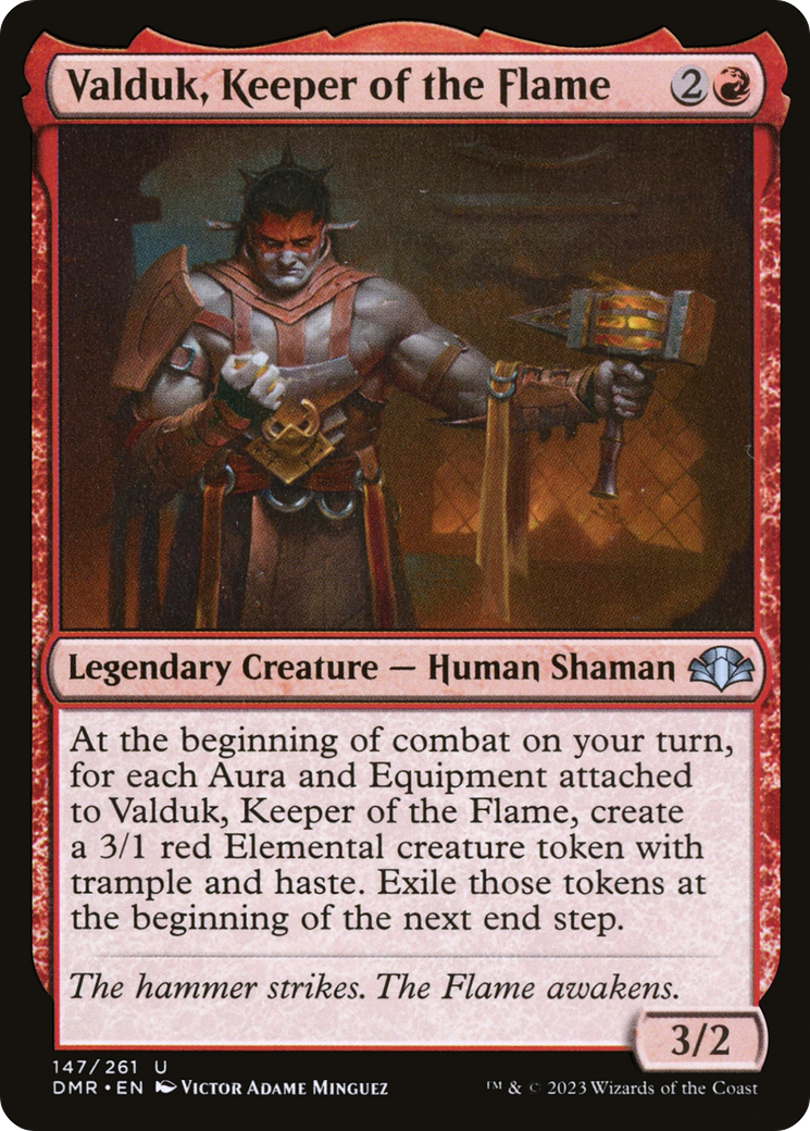 Valduk, Keeper of the Flame [Dominaria Remastered] | Grognard Games
