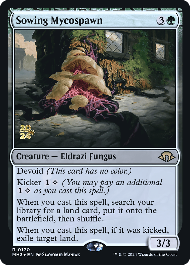 Sowing Mycospawn [Modern Horizons 3 Prerelease Promos] | Grognard Games