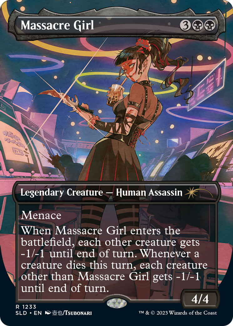 Massacre Girl (Borderless) [Secret Lair Drop Series] | Grognard Games