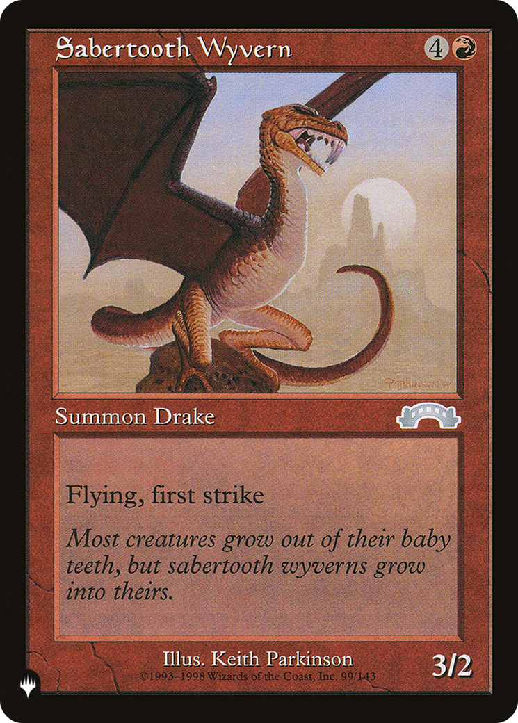 Sabertooth Wyvern [The List] | Grognard Games