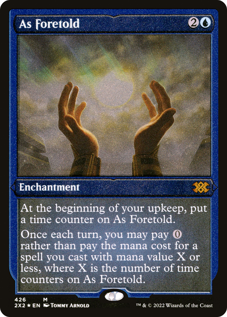 As Foretold (Foil Etched) (2X2-426) - Double Masters 2022 Foil | Grognard Games