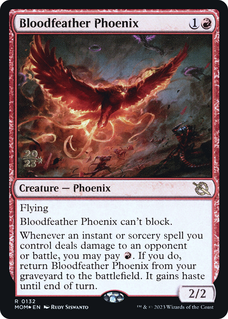 Bloodfeather Phoenix [March of the Machine Prerelease Promos] | Grognard Games