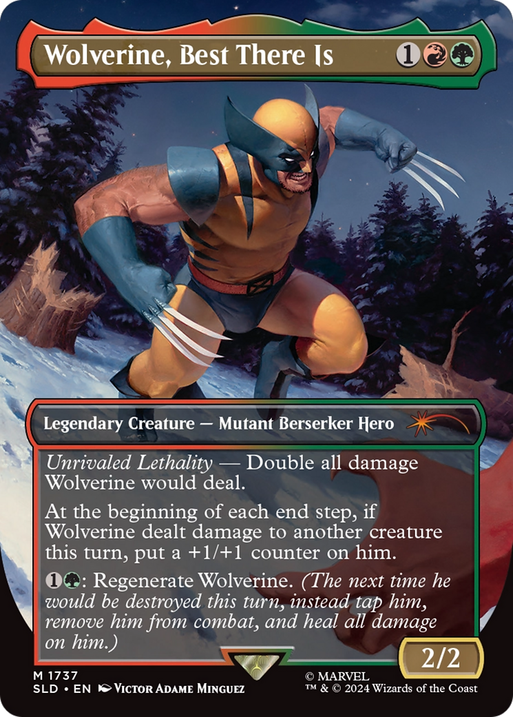 Wolverine, Best There Is (SLD-1737) - Secret Lair Drop (Borderless) Foil | Grognard Games