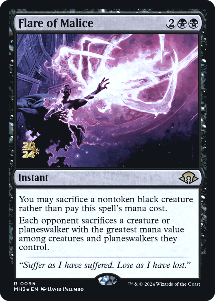 Flare of Malice [Modern Horizons 3 Prerelease Promos] | Grognard Games