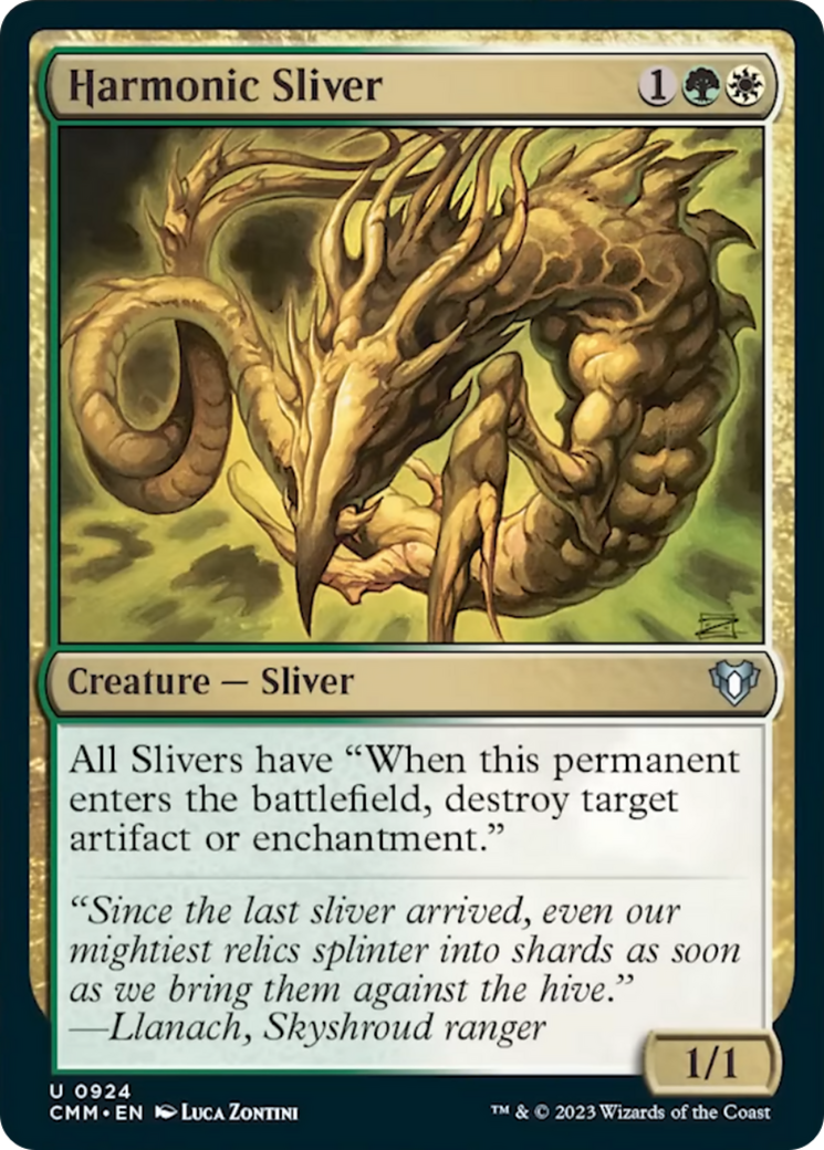 Harmonic Sliver [Commander Masters] | Grognard Games