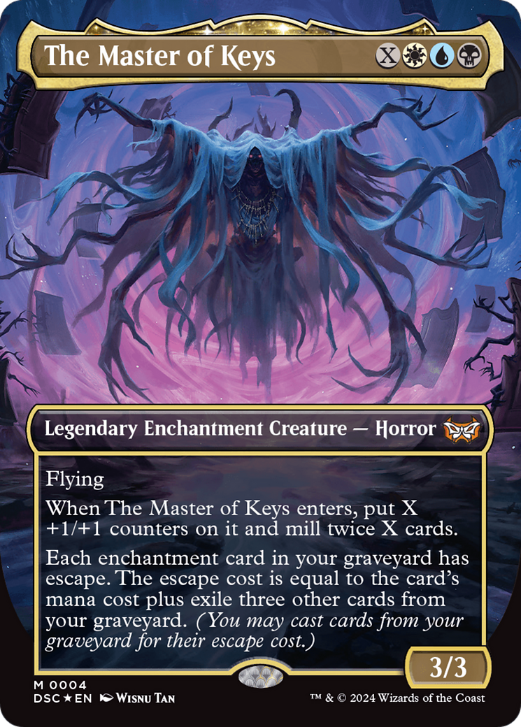 The Master of Keys (Borderless) [Duskmourn: House of Horror Commander] | Grognard Games