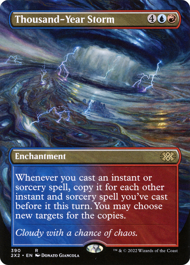 Thousand-Year Storm (Borderless Alternate Art) [Double Masters 2022] | Grognard Games