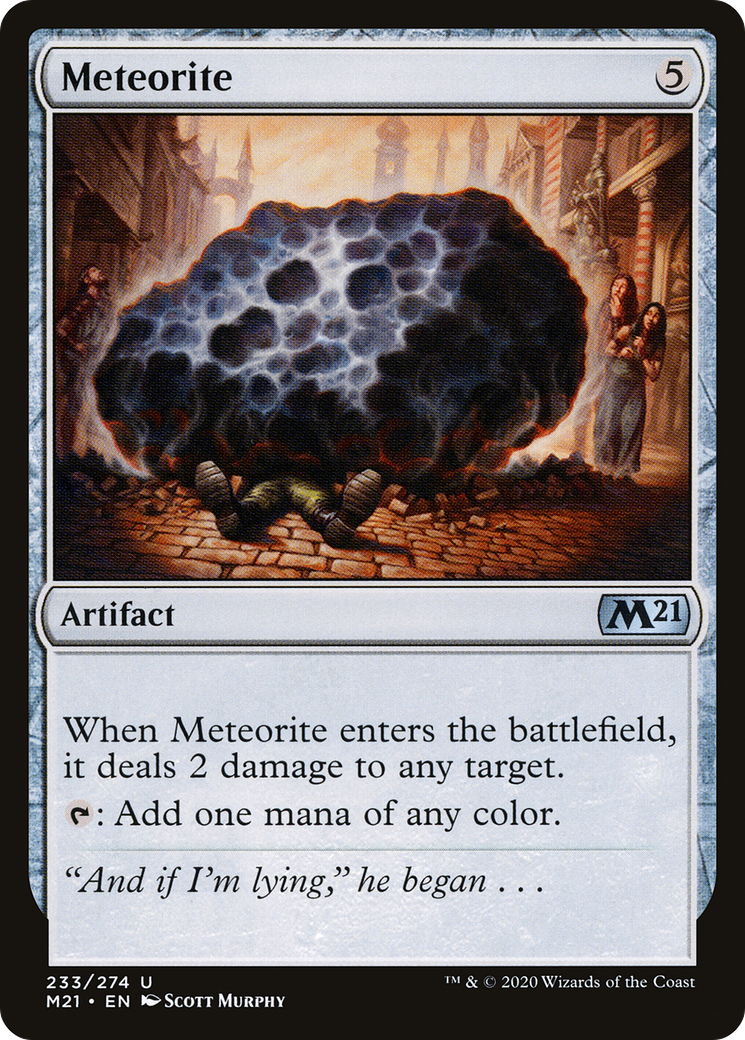 Meteorite (M21-233) - Core Set 2021 Foil | Grognard Games