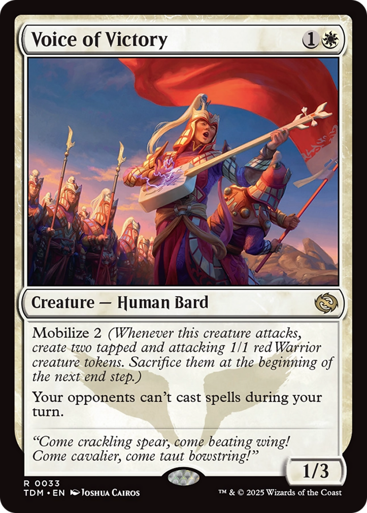 Voice of Victory [Tarkir: Dragonstorm] | Grognard Games