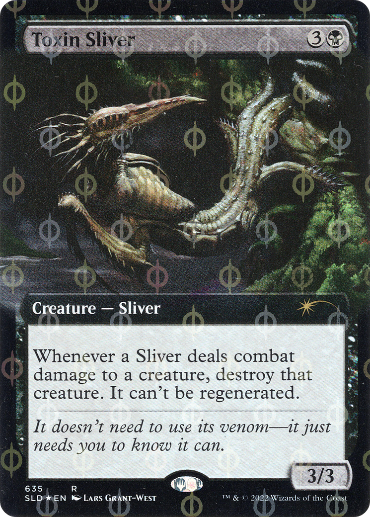 Toxin Sliver (Extended Art) (Step-and-Compleat Foil) [Secret Lair Drop Promos] | Grognard Games