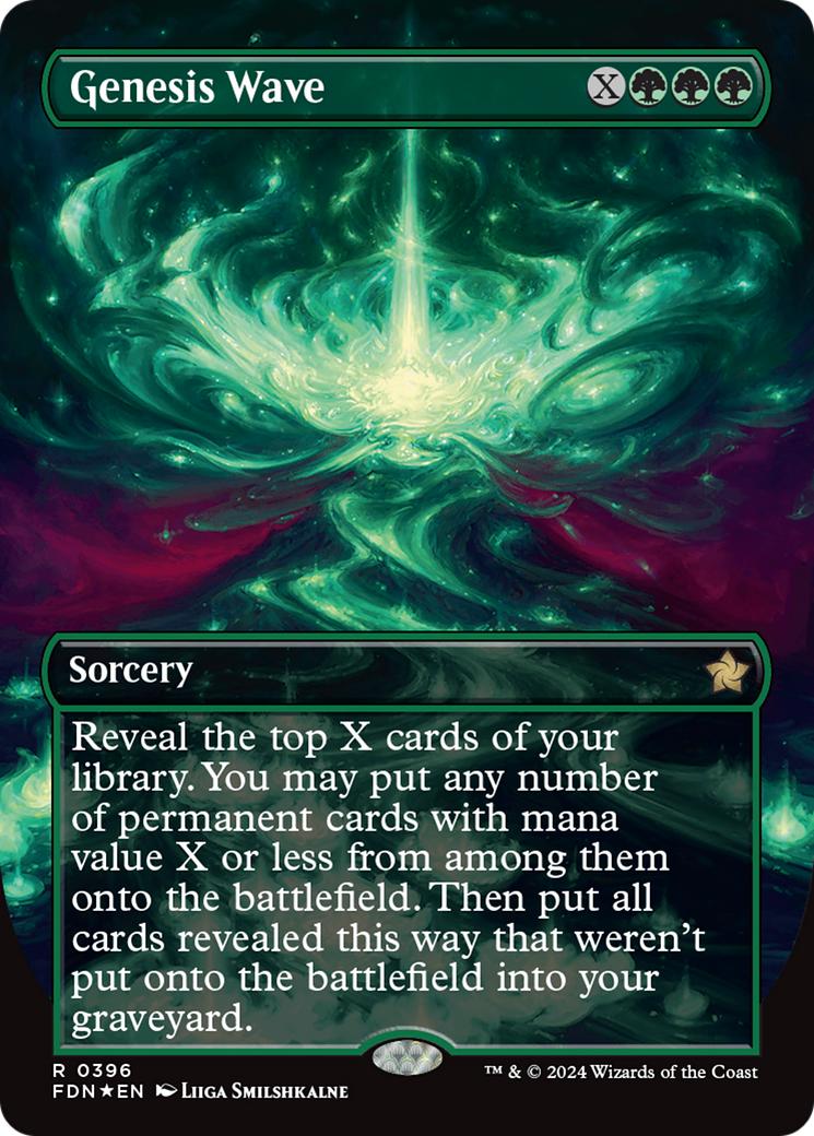 Genesis Wave (Borderless) (Mana Foil) [Foundations] | Grognard Games