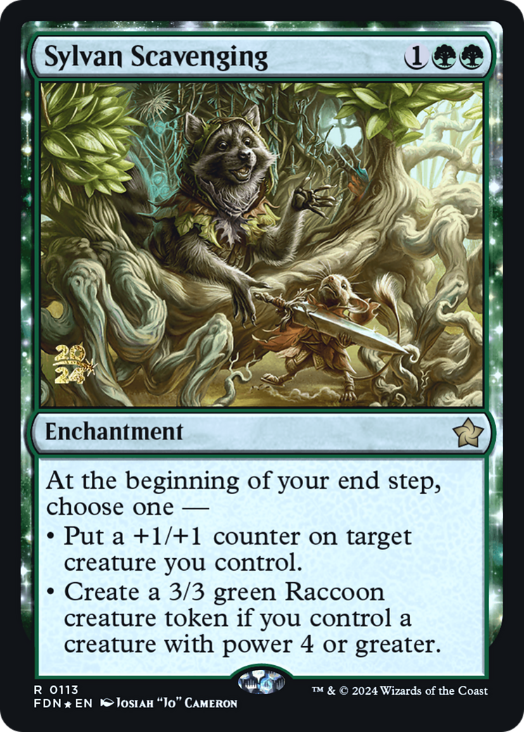Sylvan Scavenging [Foundations Prerelease Promos] | Grognard Games