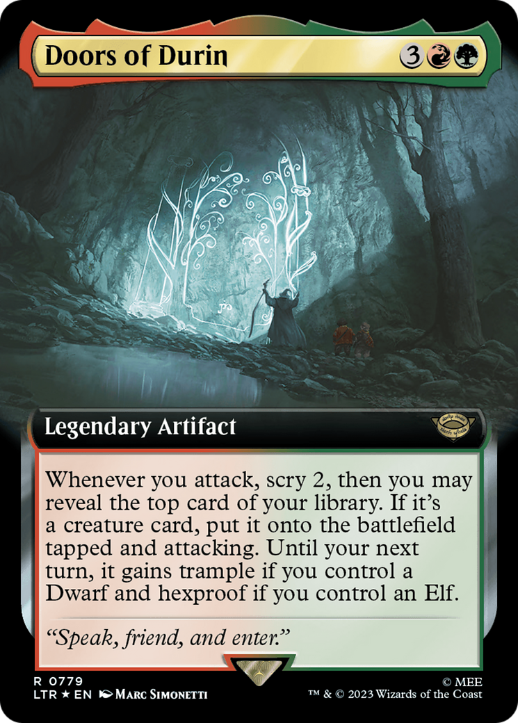 Doors of Durin (Extended Art) (Surge Foil) [The Lord of the Rings: Tales of Middle-Earth] | Grognard Games
