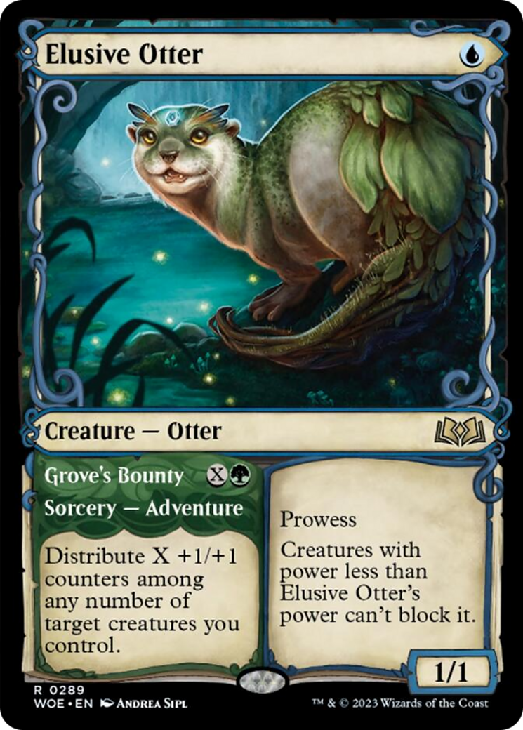 Elusive Otter // Grove's Bounty (Showcase) [Wilds of Eldraine] | Grognard Games