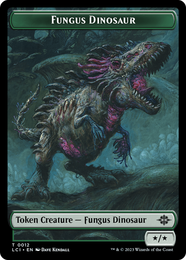 Fungus Dinosaur Token [The Lost Caverns of Ixalan Tokens] | Grognard Games