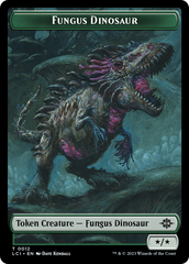 Fungus Dinosaur // Gnome Soldier Double-Sided Token [The Lost Caverns of Ixalan Tokens] | Grognard Games