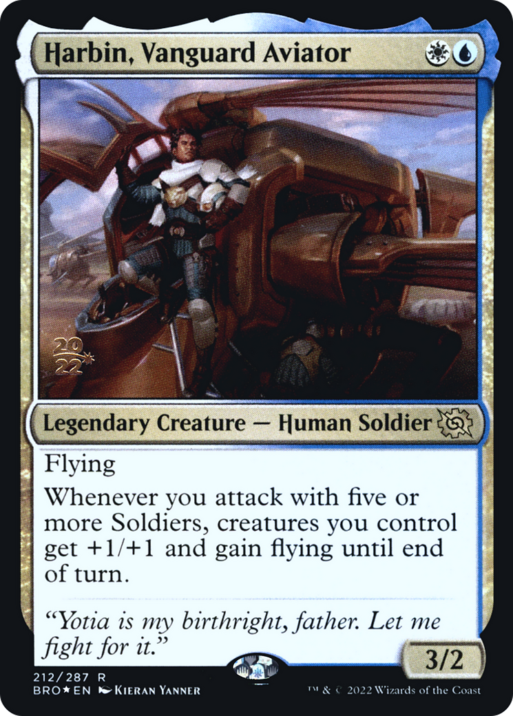 Harbin, Vanguard Aviator [The Brothers' War: Prerelease Promos] | Grognard Games