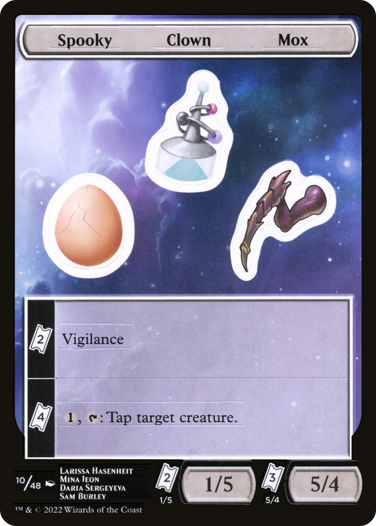 Spooky Clown Mox [Unfinity Stickers] | Grognard Games