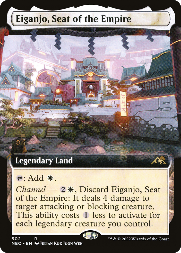Eiganjo, Seat of the Empire (Extended Art) [Kamigawa: Neon Dynasty] | Grognard Games