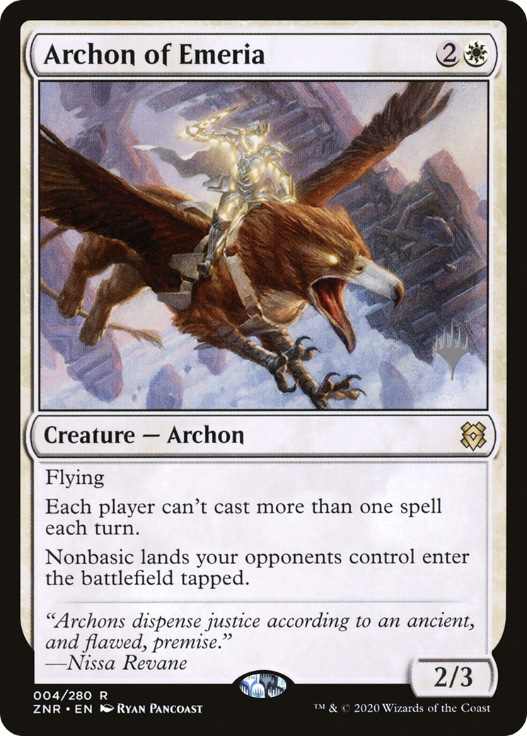 Archon of Emeria (Promo Pack) [Zendikar Rising Promos] | Grognard Games