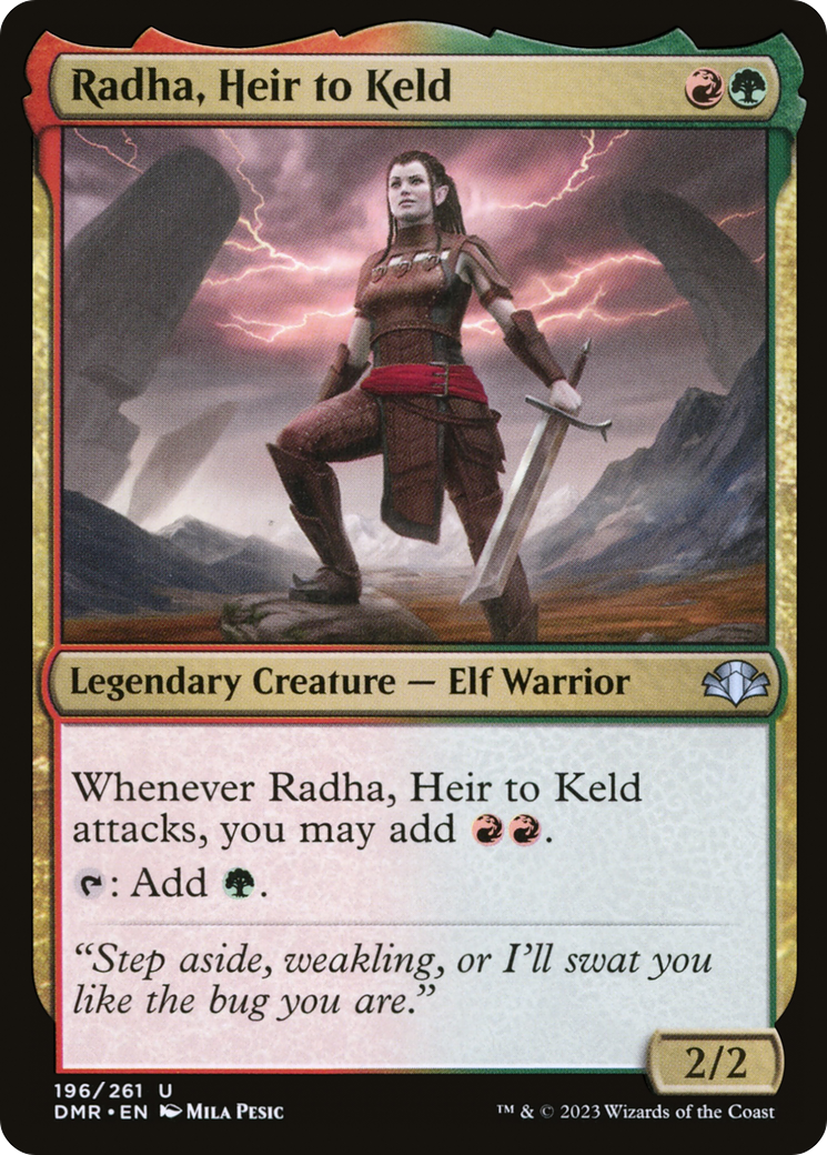 Radha, Heir to Keld [Dominaria Remastered] | Grognard Games