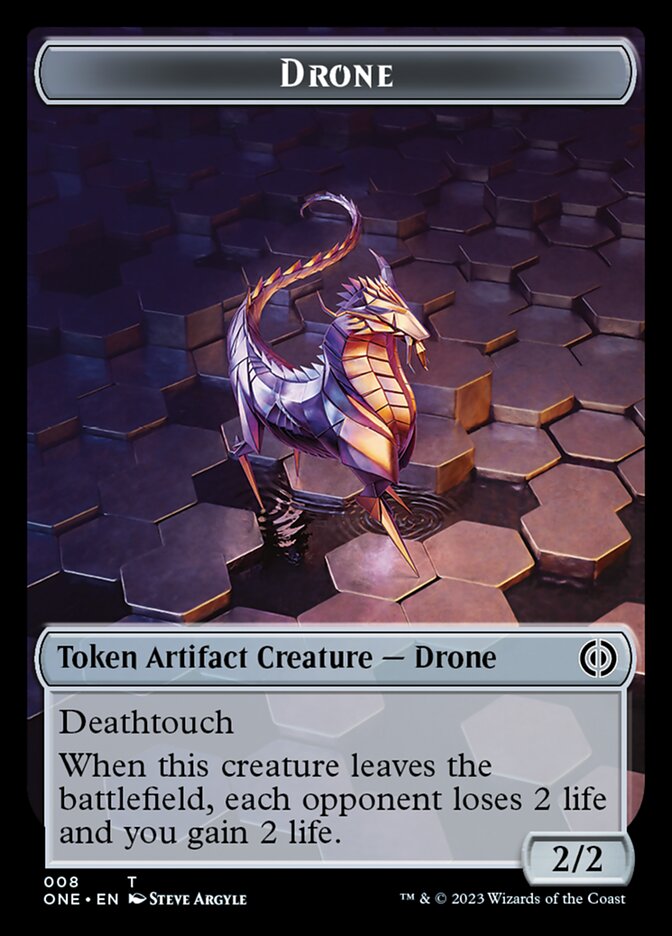 Drone Token [Phyrexia: All Will Be One Tokens] | Grognard Games