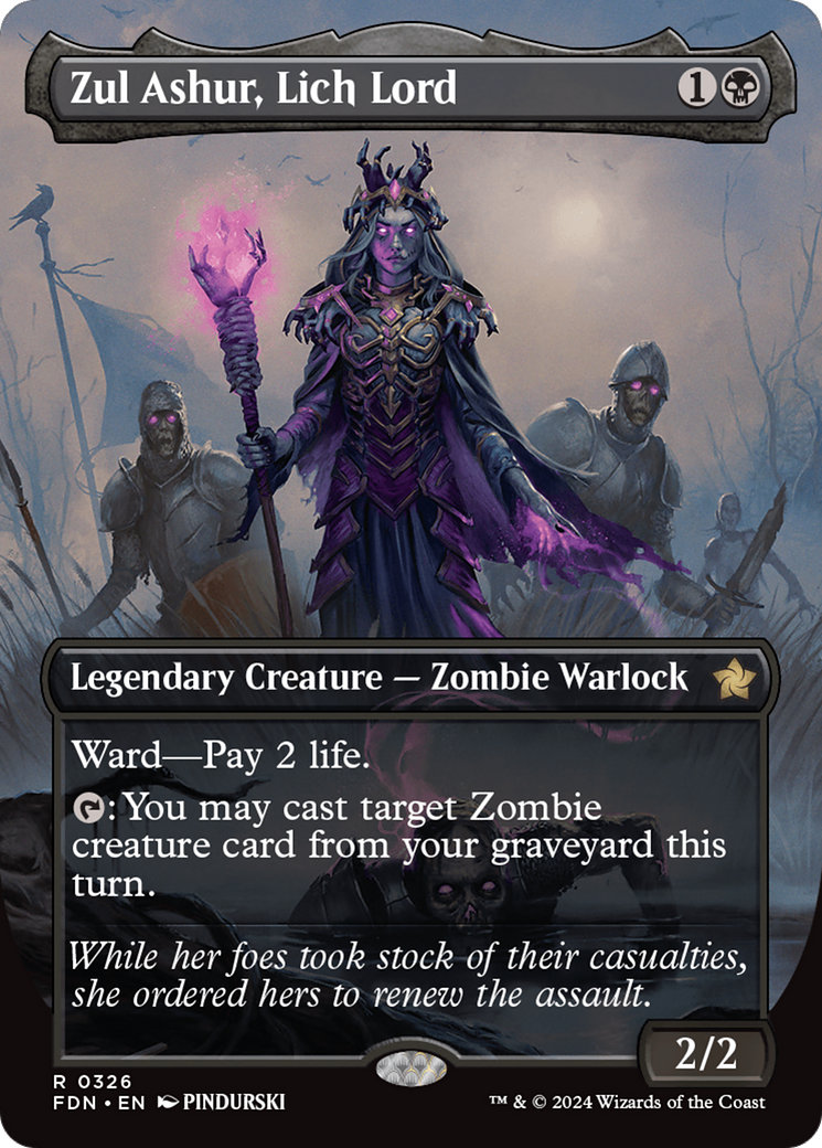 Zul Ashur, Lich Lord (Borderless) [Foundations] | Grognard Games