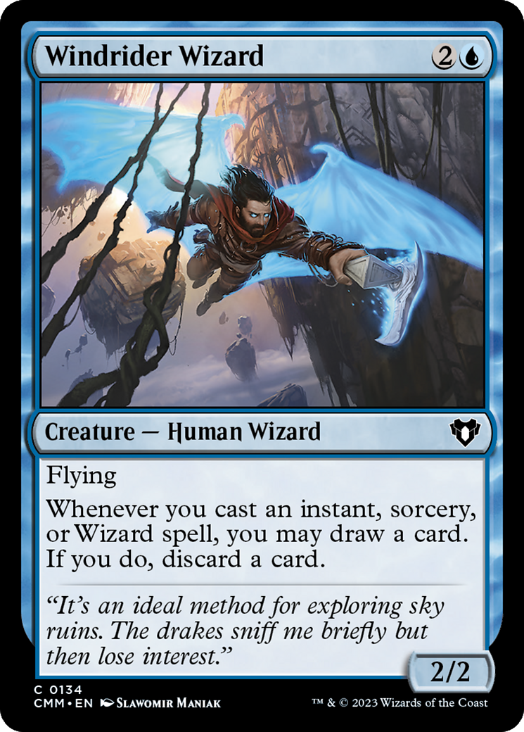 Windrider Wizard [Commander Masters] | Grognard Games