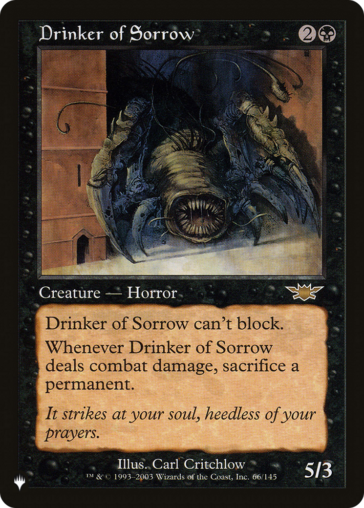 Drinker of Sorrow [The List] | Grognard Games