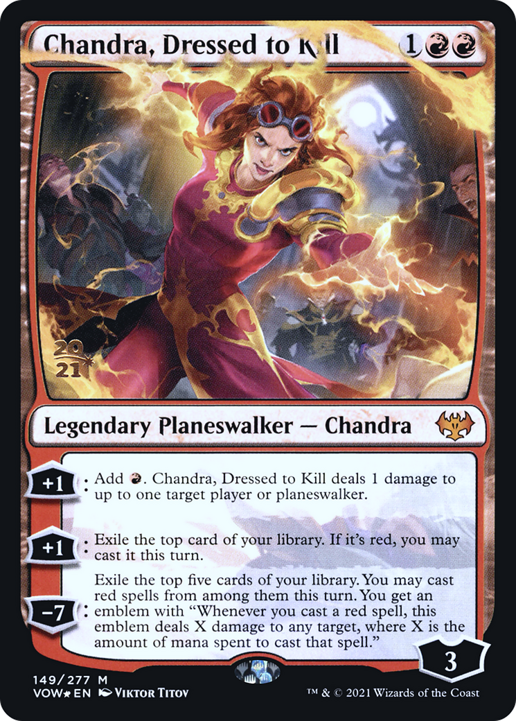 Chandra, Dressed to Kill [Innistrad: Crimson Vow Prerelease Promos] | Grognard Games