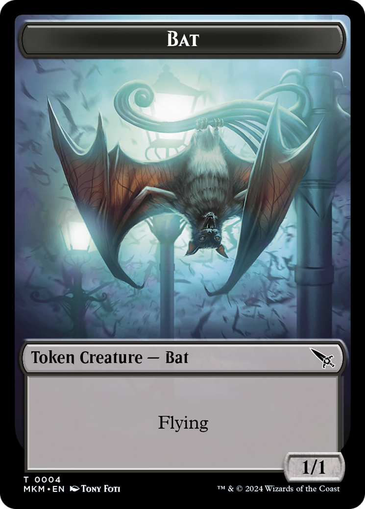 Bat Token [Murders at Karlov Manor Tokens] | Grognard Games