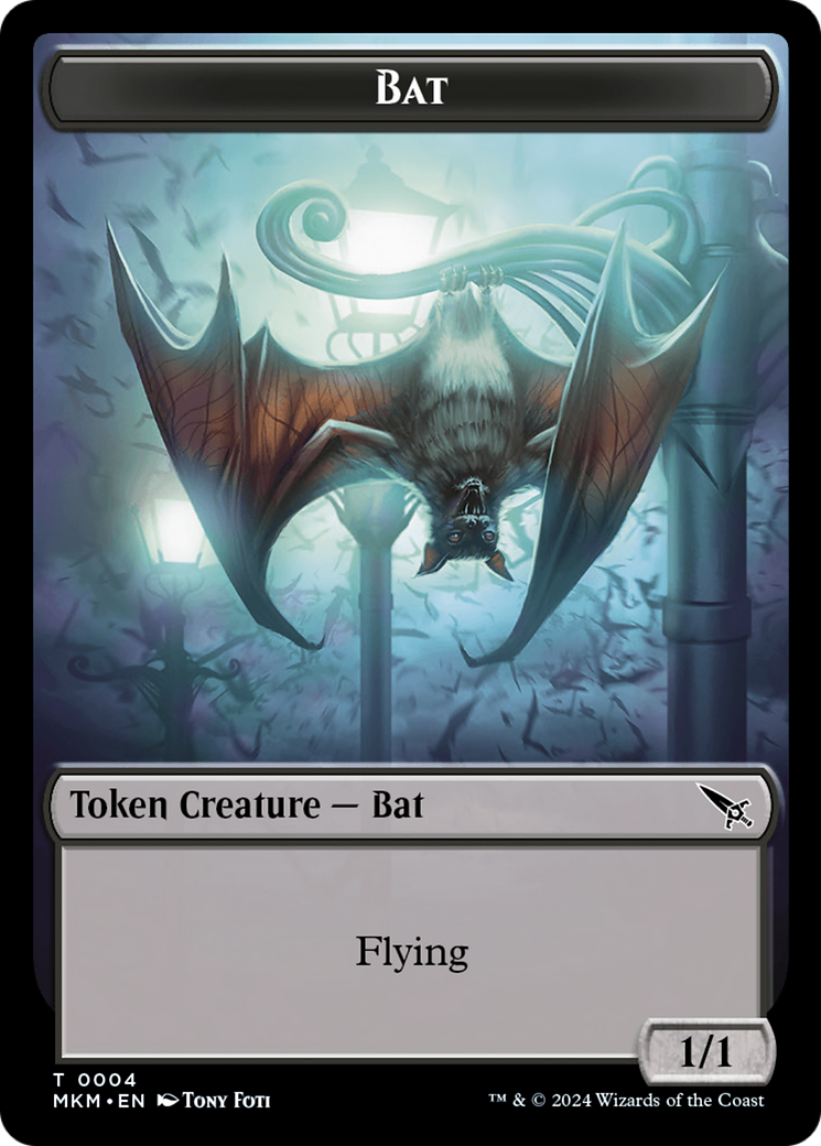 Thopter (0020) // Bat Double-Sided Token [Murders at Karlov Manor Tokens] | Grognard Games