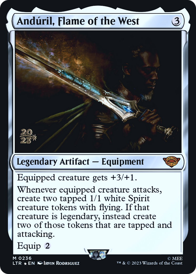Anduril, Flame of the West [The Lord of the Rings: Tales of Middle-Earth Prerelease Promos] | Grognard Games